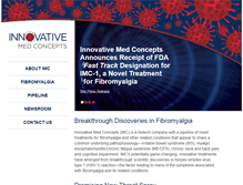 Tablet Screenshot of innovativemedconcepts.com
